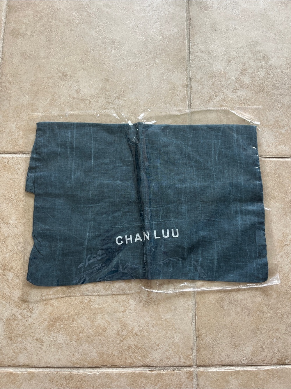 CHAN LUU Deep Sea Blue Lightweight Tote Bag